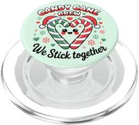 Pyjama Familial Assorti Candy Cane Crew We Stick Together PopSockets PopGrip pour MagSafe