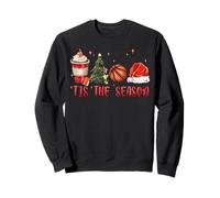 Pyjama Familial Assorti de Noël Tis The Season Basketball Sweatshirt
