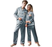 Pyjama Femme Chaud Et Doux, Ensemble De Pyjama Femme en Soie Et Coolmax pour Un Sommeil Confortable Et Une DéTente Absolue à La Maison IdéAl pour La Nuit Ou Les Moments De Repos