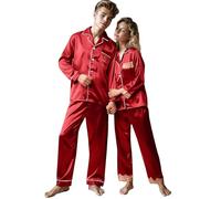 Pyjama Femme Chaud Et Doux, Ensemble De Pyjama Femme en Soie Et Coolmax pour Un Sommeil Confortable Et Une DéTente Absolue à La Maison IdéAl pour La Nuit Ou Les Moments De Repos