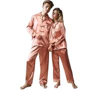 Pyjama Femme Chaud Et Doux, Ensemble De Pyjama Femme en Soie Et Coolmax pour Un Sommeil Confortable Et Une DéTente Absolue à La Maison IdéAl pour La Nuit Ou Les Moments De Repos