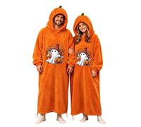 Pyjama Femme Halloween, Vêtements d'intérieur Confortables et féériques sur Le thème la Citrouille pour l'automne et l'hiver