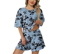 Pyjama Femme Hiver Coton Enceinte Vêtement De Nuit Grande Taille 50/52 Satin Ensemble Leopard Grenouillere Ado Fille Pantalon Short À Carreaux Automne Chaud Et Doux Stitch Noel Ete Salopette