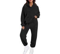 Pyjama Femme Hiver, Ensembles de Pyjama Femme en Polaire Pilou Pilou Chaud et Doux Hiver - Ensembles de Chaud et Doux Combinaison Filles Flanelle Loungewear Sleepwear Vêtement