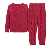 Pyjama Femme Hiver Pilou Polaire Pijamas Moumoute Chaud Et Doux Flanelle Pantalon Sexy Ensemble Coton Combinaison Noel Velours Chemise De Nuit Chauffant Pyjamas Pijama Tenue D'intérieur Grande Taille