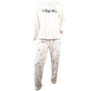 Pyjama Femme Long Sweet Secret J1595 Polaire Ecru
