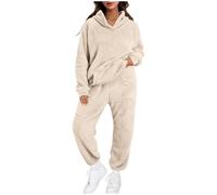 Pyjama Femme Pilou Pilou Ensembles de Pyjama en Polaire Chaud et Doux Hiver Ensembles de Chaud et Doux Combinaison Filles Flanelle Loungewear Sleepwear