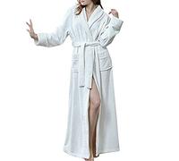 Pyjama Femme Polaire Robe Chambre Longue Hiver Sortie de Bain Peignoir Pas Cher personnalisé Blanc XL
