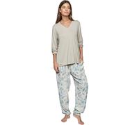 Pyjama femme Selmark P107 Jardins Secrets Bleu M