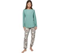 Pyjama femme Selmark P109 Cachemire Bamboo Vert M