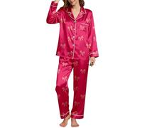 Pyjama Femme Sexy Chic, Pyjama Doux Et éLéGant à Imprimé Saint-Valentin VêTement De Nuit Confortable pour des Nuits Douillettes