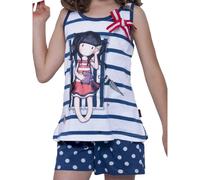 Pyjama fille Admas Summer Days Santoro Bleu 8 ans