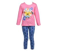 Pyjama Fille Licence : Minnie, Looney Tunes, Minions, Peppa Pig En Coton Ultra Confort Les Minions Ph2122 Rose