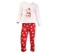 Pyjama Fille Licence : Minnie, Looney Tunes, Minions, Peppa Pig En Coton Ultra Confort Peppa Pig Hs2171 Beige Polaire