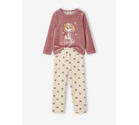 Pyjama fille Pat'Patrouille en velours rose/écru 5A