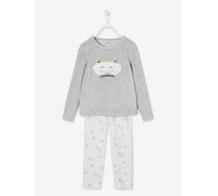 VERTBAUDET Pyjama en Velours Masque de Chat Fille Gris 10A