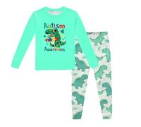 Pyjama Garçon Enfant Ensemble Vêtement d'intérieur Maison 2 Pieces Classique T Shirt Tops et Pjs Shorts Mignonne Dinosaure Tracteur de vêtements Nuit