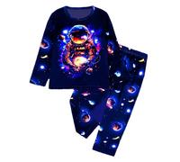 Pyjama Garcon Enfants Tenues Ensemble 2 pièces Garçons Coton Doux Confortable Vêtements de Détente Pieces Classique T Shirt Tops et Pjs Shorts Mignon Animal Dessin Anime pour Colorier