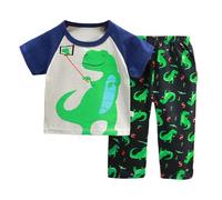 Pyjama Garcon Enfants Tenues Ensemble 2 pièces Garçons Coton Vêtement d'intérieur Maison Pieces Classique Longues Hauts de et Pantalon Peints La Main pour Colorier