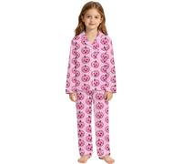 Pyjama Garcon, filles Halloween imprimés adorables confortables et élégants ensemble décontracté pour école maison fête trois à quatorze ans lavable en machine saisons variées élastique polyvalent