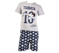 Pyjama Garçon Licence : Mickey, Looney Tunes, Age De Glace, Minions, Peppa Pig En Coton Ultra Confort Captain Tsubaba Et2159 Gris
