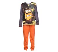 Pyjama Garçon Licence : Mickey, Looney Tunes, Age De Glace, Minions, Peppa Pig En Coton Ultra Confort Les Minions Ph2104 Orange En Polaire