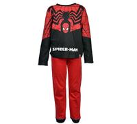 Pyjama Garçon Marvel Avengers Dc Comics Fantaisie En Coton Ultra Confort Spiderman Hq2144 Rouge