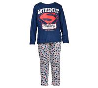 Pyjama Garçon Marvel Avengers Dc Comics Fantaisie En Coton Ultra Confort Superman Rh2183 Marine