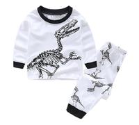 Pyjama Garçon Solides Manches Longues Tenues Loungewear décontracté Tenue Coton Biologique Doux T Shirt Tops et Pjs Shorts Ado Détente Ensemble de vêtements Nuit