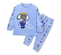 Pyjama Garçon Tenues Ensemble 2 pièces Garçons Coton Pyjamas Manches Longues Pieces Classique Hauts de et Pantalon Dinosaure Requin Voitures pour Enfants Colorier
