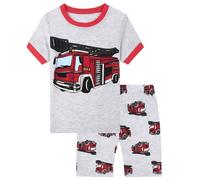 Pyjama Garçon Vêtement de Nuit Enfant Loungewear décontracté Tenue 2 Pieces Classique T Shirt Tops et Pjs Shorts Peints La Main Vêtements Maison