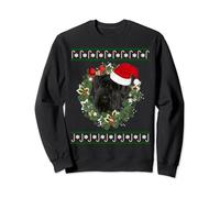 Pyjama géant Schnauzer Arbre de Noël Chien Père Noël Sweatshirt