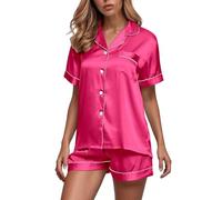 Pyjama Halloween Femme Hiver - Nuit Grande Taille 54 56 Stitch Pijama Ete 50/52 Satin Pijamas Pyjamas pour Femmes Femm Chaud Ensembles De Noel Short À Carreaux Enceinte Ensemble