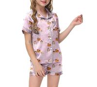 Pyjama Hiver Halloween Fille Design Rayé Enfant Jupon Florales Ensemble 2 Pièces Personnalité Chemise Extensible Respirant pour Quotidien Maison