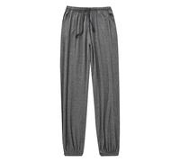 Pyjama Homme Pantalon Chaud Stretch Décontracté Ample Grande Taille Cool Pantalon Microfibre Peignoir Femme, gris, 3XL