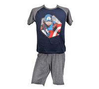 Pyjama Homme Superheros En Coton -Chaleur, Douceur Et Confort- Avengers Et3559 Marine