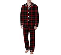Pyjama Hommes - Ensembles De Pyjama Homme Ensemble sous-vêtements thermiques USB en coton pour hommes 9 résistantes froid sous-vêtements charge et chauffage intelligents pour Couple hiver (Red XL)