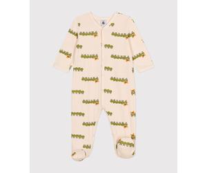 Pyjama imprimé animal en coton bébé Petit Bateau - écru - Taille 3 mois 3M écru/multicouleur