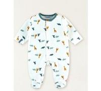 Pyjama imprimés dinosaures en velours, blanc 12M
