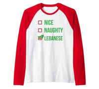 Pyjama Liban amusant Cadeau de Noël Liban Manche Raglan