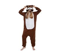 Pyjama Licorne Kigurumi Adulte Animal Cosplay Costume Sleepwear Combinaison Jumpsuit,S,Écureuil