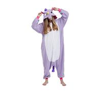 Pyjama Licorne Kigurumi Adulte Animal Cosplay Costume Sleepwear Combinaison Jumpsuit,S,Violet
