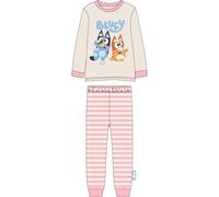 Pyjama long Bluey pour garçons et filles - Ensemble d'hiver pour enfants avec haut à manches longues et pantalon, tissu chaud, doux et respirant - Vêtements de nuit avec motifs de personnages amusants