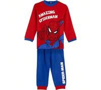 Pyjama Long Interlock Spiderman Bleu - Pyjama SPIDERMAN - Pyjama MARVEL Design Unique et Licence Officielle Ce pyjama long est conçu dans un souci de confort et de fonctionnalité pour les fans de Marv