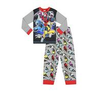 Pyjama long motif Power Rangers Super Ninja pour garçon de 3 à 8 ans - Gris - 4-5 ans