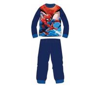 Pyjama Long Spiderman Bleu Marine (Taille 5 Ans,Couleur Bleu)