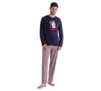 Pyjama manches longues Disney Mickey Zigzag Bleu 2XL