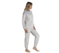 Pyjama manches longues en velours femme Admas Home Soft Home Gris M