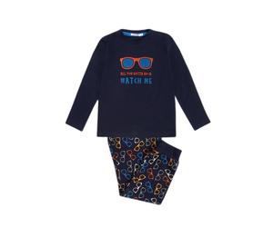Pyjama manches longues enfant Admas Watch Me Bleu 8 ans