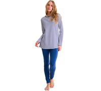 Pyjama manches longues femme Lisca Infinity Bleu S